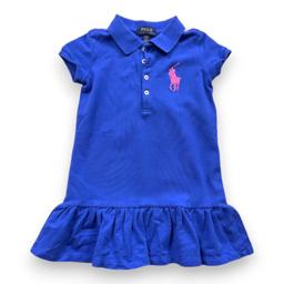 RALPH LAUREN, Robe bleue à manches courtes, 3 ans