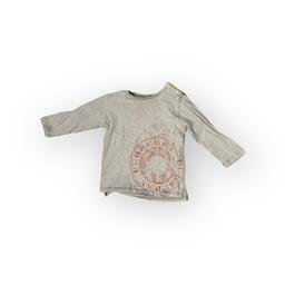 BURBERRY, T-SHIRT BEIGE, ROUGE, 18 MOIS