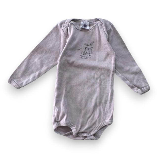 PETIT BATEAU, BODY, GRIS, 9 MOIS