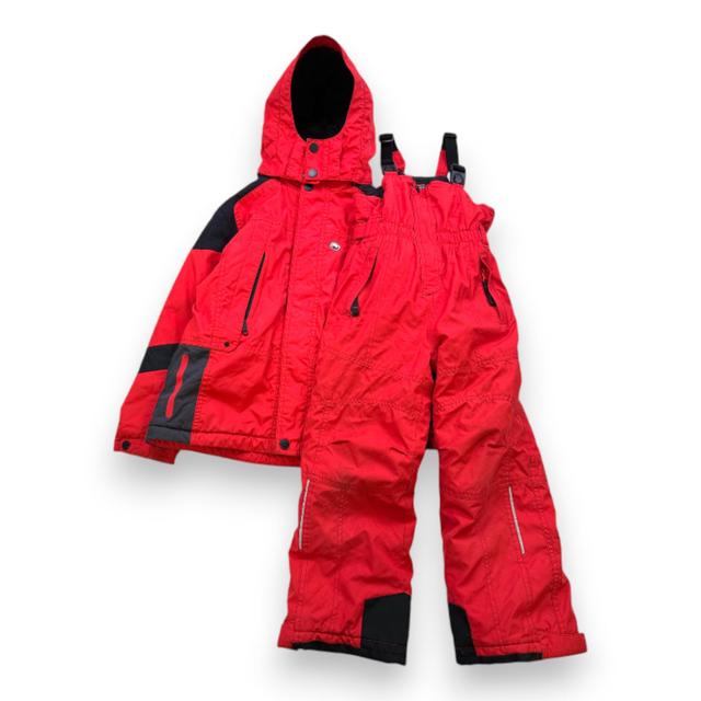 POIVRE BLANC, ENSEMBLE DE SKI ROUGE, 8 ANS