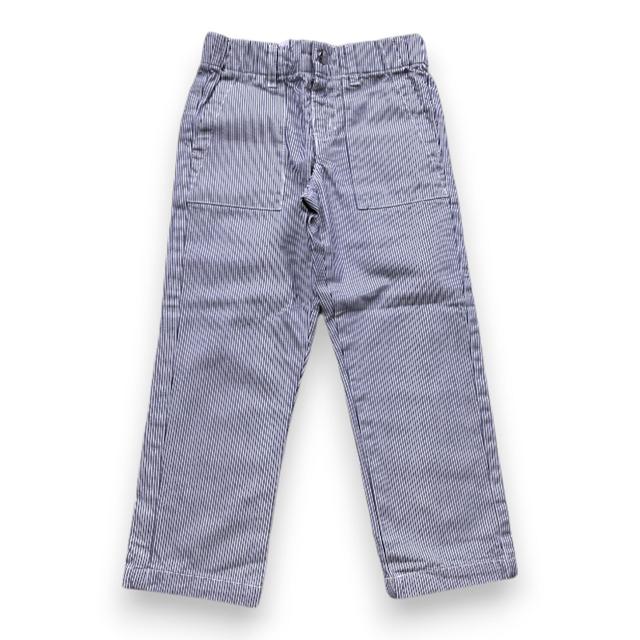 JACADI, PANTALON, BLEU, BLANC, 4 ANS