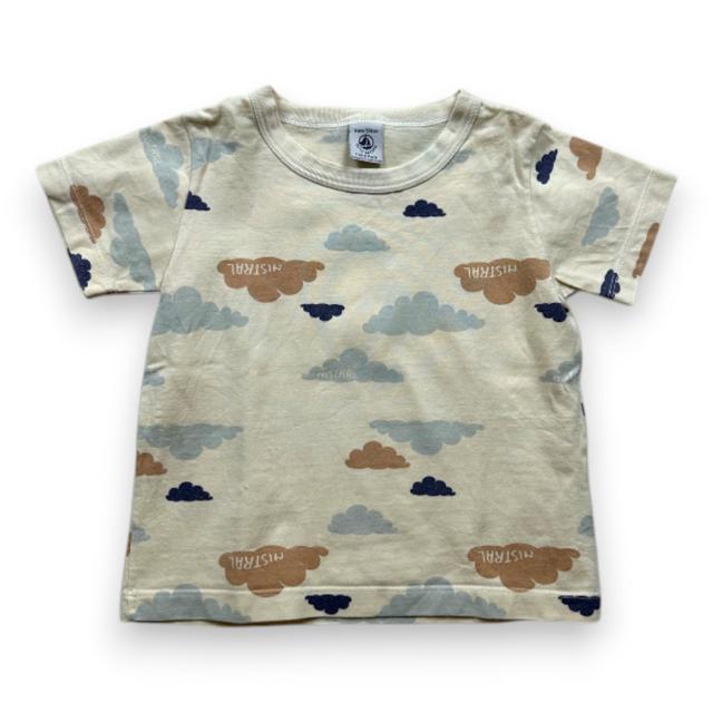 PETIT BATEAU, T-SHIRT, BEIGE, 4 ANS