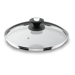 Couvercle en verre bord inox 32 cm