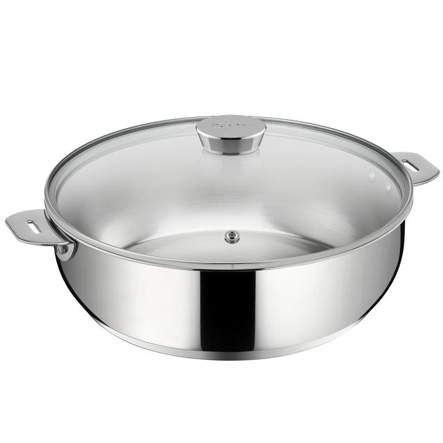 Sauteuse Salvaspazio+ avec son couvercle 26 cm en inox