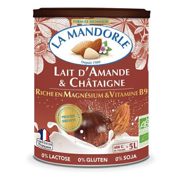 Lait d'amande et châtaigne Magnésium et vitamine B9 400g