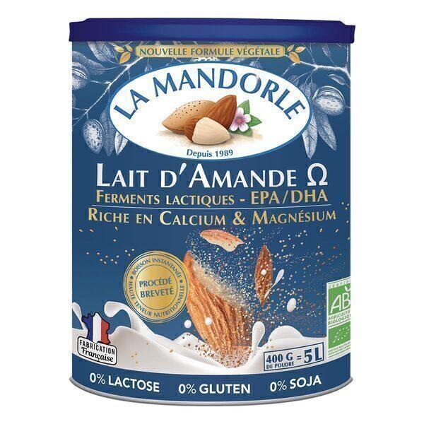 Lait d'amande Oméga, calcium et magnésium 400g