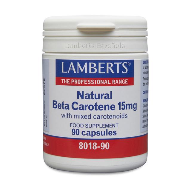 Bêta-carotène naturel 90 capsules de 15mg