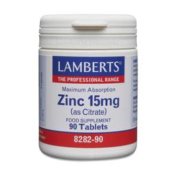 Zinc sous forme de citrate 90 tablettes de 15mg