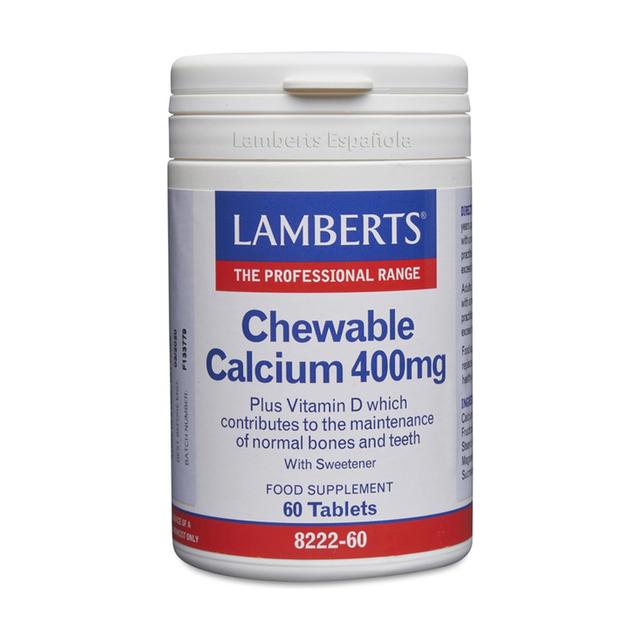 Calcium à mâcher 60 comprimés à croquer de 400mg (Citron)