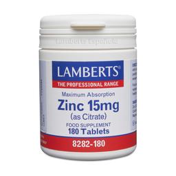 Zinc sous forme de citrate 180 tablettes de 15mg