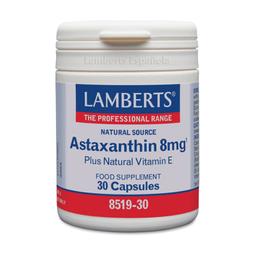 Astaxanthine 8 mg avec vitamine E naturelle 30 capsules