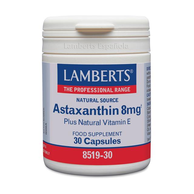 Astaxanthine 8 mg avec vitamine E naturelle 30 capsules