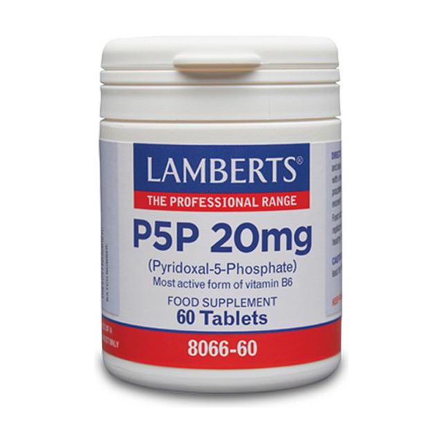 B6 20 mg (Pyridoxal-5-Phosphate) 60 capsules