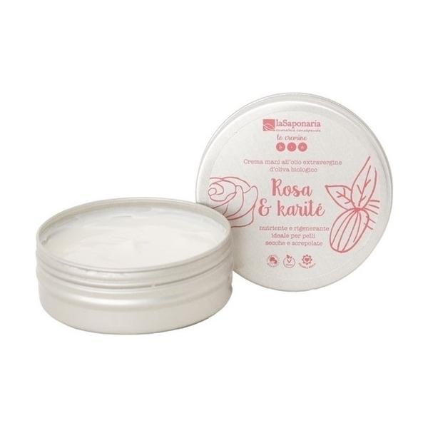 Crème pour les mains - Rose et Karité 60 ml de crème