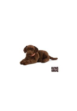 Peluche géant Labrador chocolat 60 cm