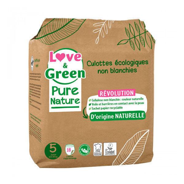 18 Culottes d'apprentissage Pure Nature - T5, 12-18 kg