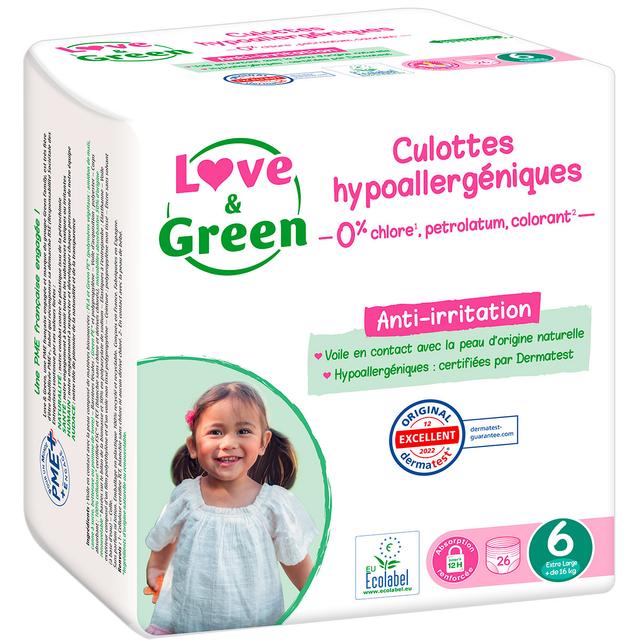 26 Culottes apprentissage T6 (16kg et +) Hypoallergéniques