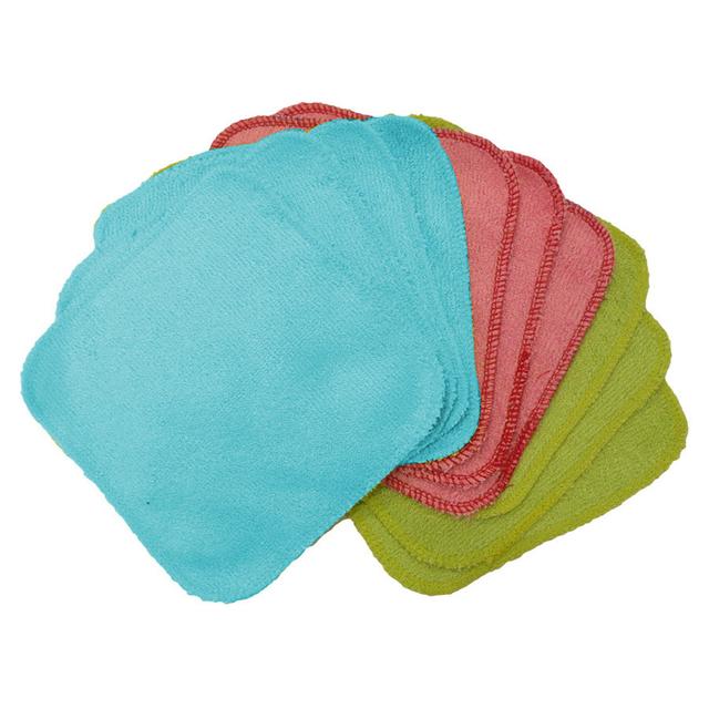 Lot de 10 Lingettes lavables Pep's en viscose de bambou