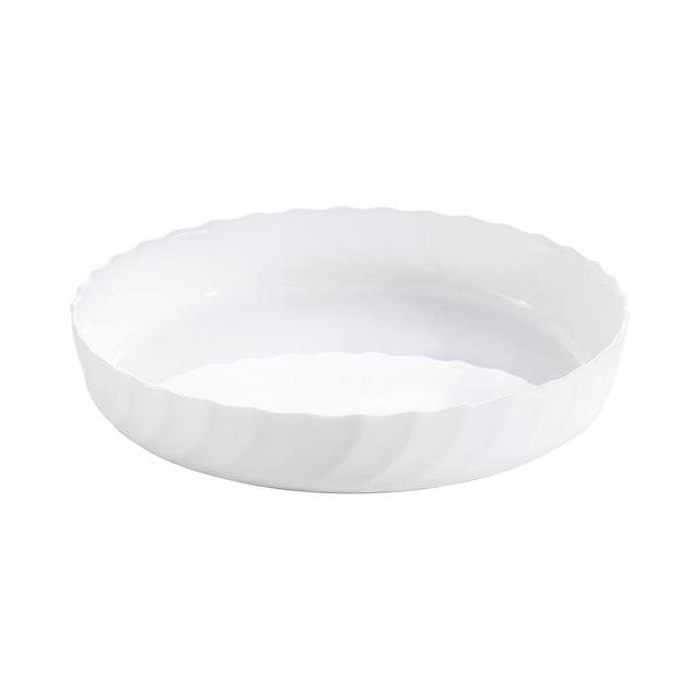 Plat à tarte blanc 26cm Smart Cuisine Trianon 250°C - Luminarc