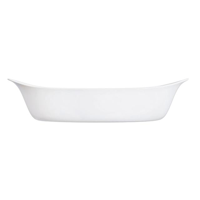 Plat à four ovale blanc 38X23cm Smart Cuisine Carine 250°C - Lum