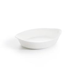 Plat à four ovale blanc 29X17cm Smart Cuisine Carine 250°C - Lum