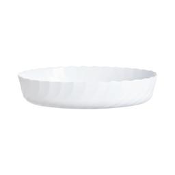 Plat à four ovale blanc 32X24cm Smart Cuisine Trianon 250°C - Lu