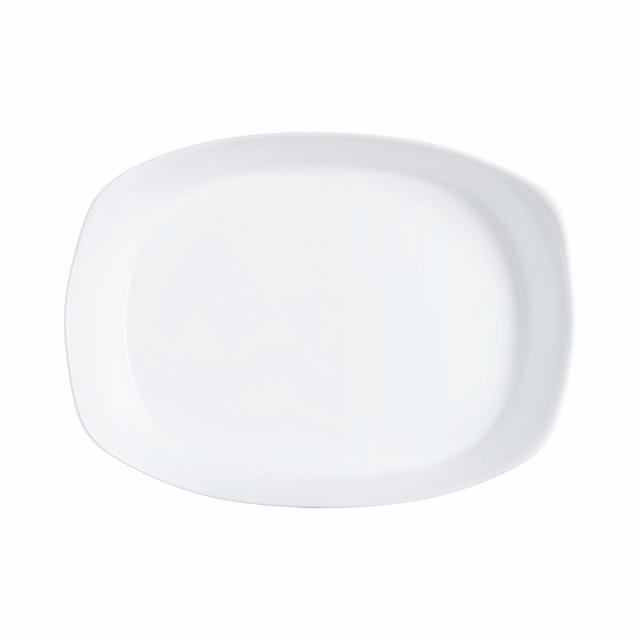 Plat à four rectangulaire blanc 30X22cm Smart Cuisine Carine 250