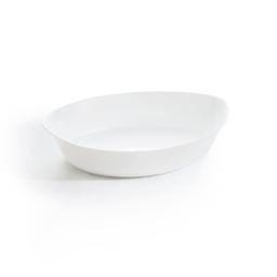 Plat à four ovale blanc 32X20cm Smart Cuisine Carine 250°C - Lum