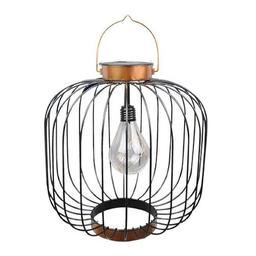 Lanterne solaire cage H35cm