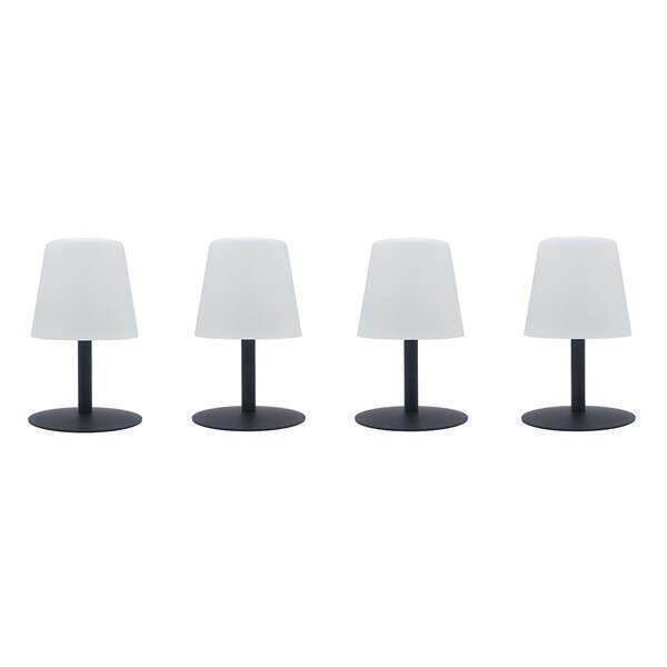 Lot de 4 Lampe de table sans fil LED H25CM