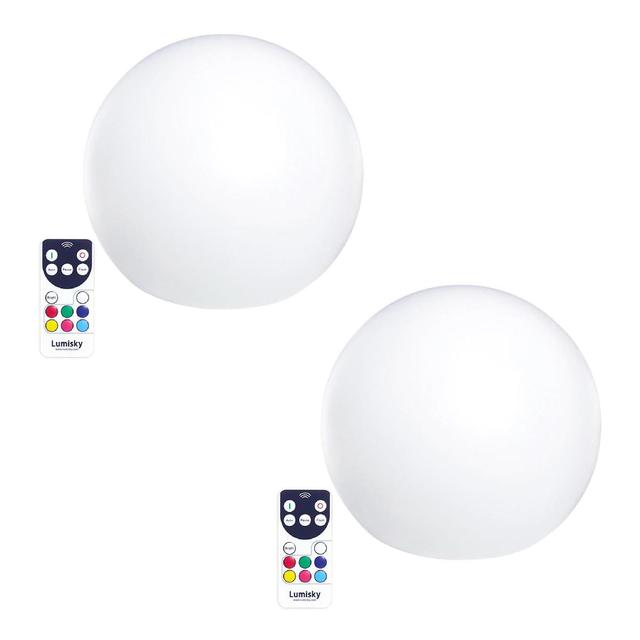 Lot de 2 boules lumineuses sans fil LED D30CM