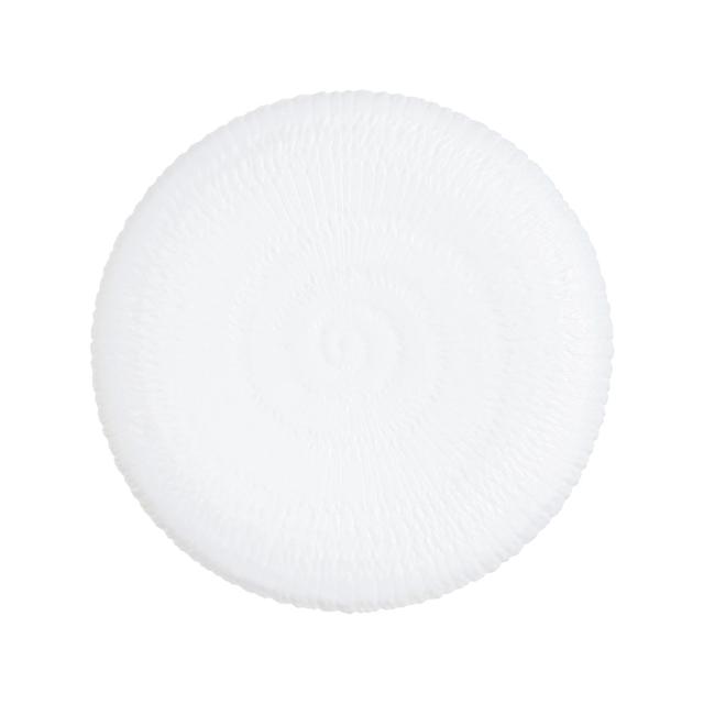 Assiette plate blanche 26cm Ammonite - Luminarc