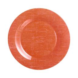 Assiette plate orange 25 cm