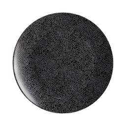 Assiette plate noire 25 cm