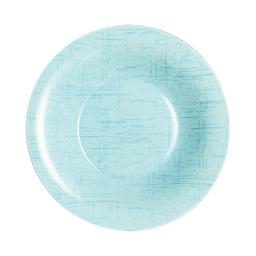 Assiette creuse turquoise 21.5 cm