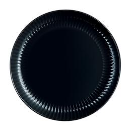 Assiette plate noire 25 cm