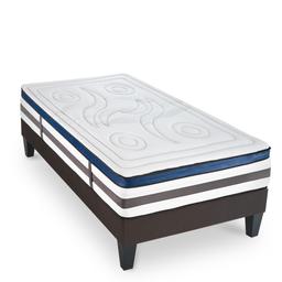 Matelas Mémoire 30cm + sommier gris 90 x190cm