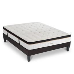 Matelas Mémoire + sommier gris 140x190