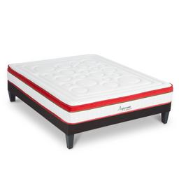 Matelas Mémoire 24cm + sommier gris 160x200