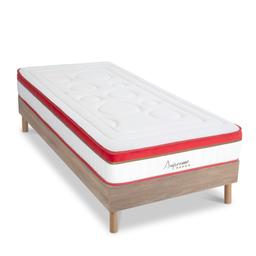 Matelas Mémoire Suprême + Sommier Bois 90x190