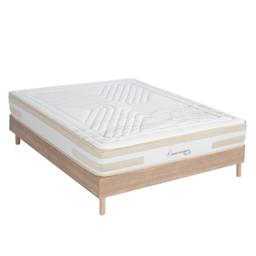 Matelas Mémoire + sommier bois 140x190