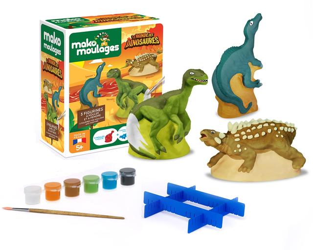 Coffret moulage 3 dinosaures