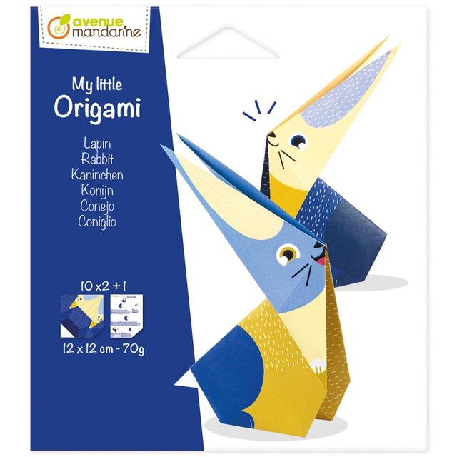 Mini kit Origami - Lapin - 20 feuilles