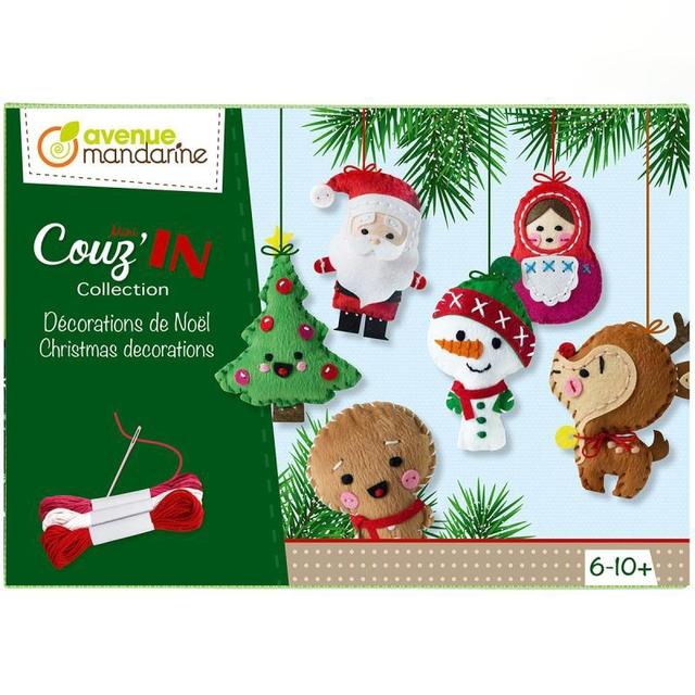 Kit créatif Couz'in Collection - Décorations de Noël - 6 pcs