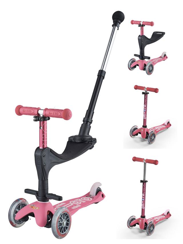 Trottinette évolutive Mini 3en1 Deluxe+ Rose