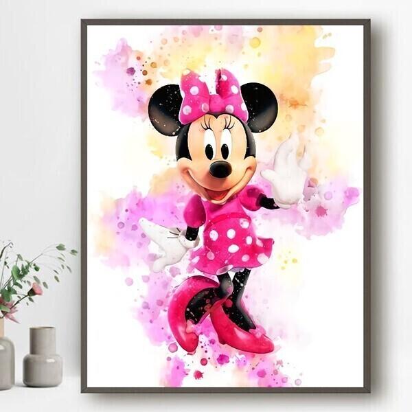 Affiche Minnie Mickey - 30x40cm - Chambre Bébé Garcon Fille