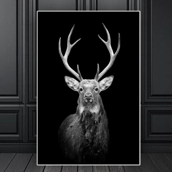 Affiche Cerf Animaux - 30x40cm - Poster Salon ou Chambre