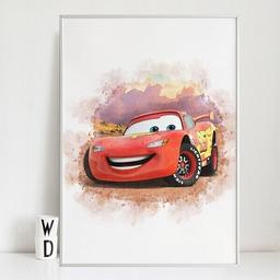 Affiche Cars - 30x40cm - Chambre Bébé Garcon Fille