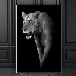 Affiche Lionne Animaux - 30x40cm - Poster Salon ou Chambre