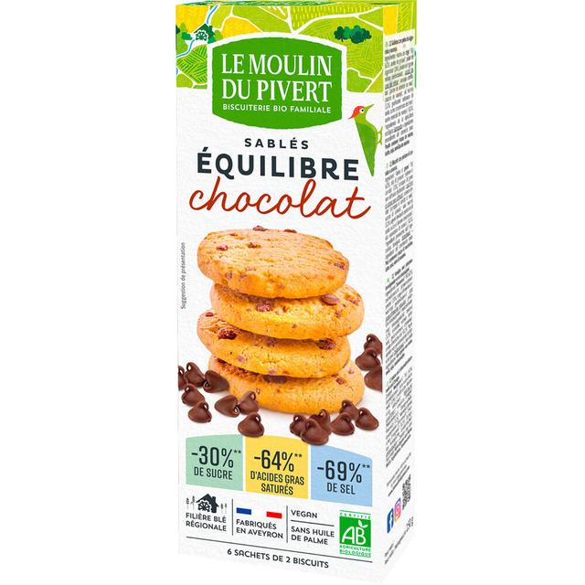 Biscuits sablés Equilibre au chocolat 150g